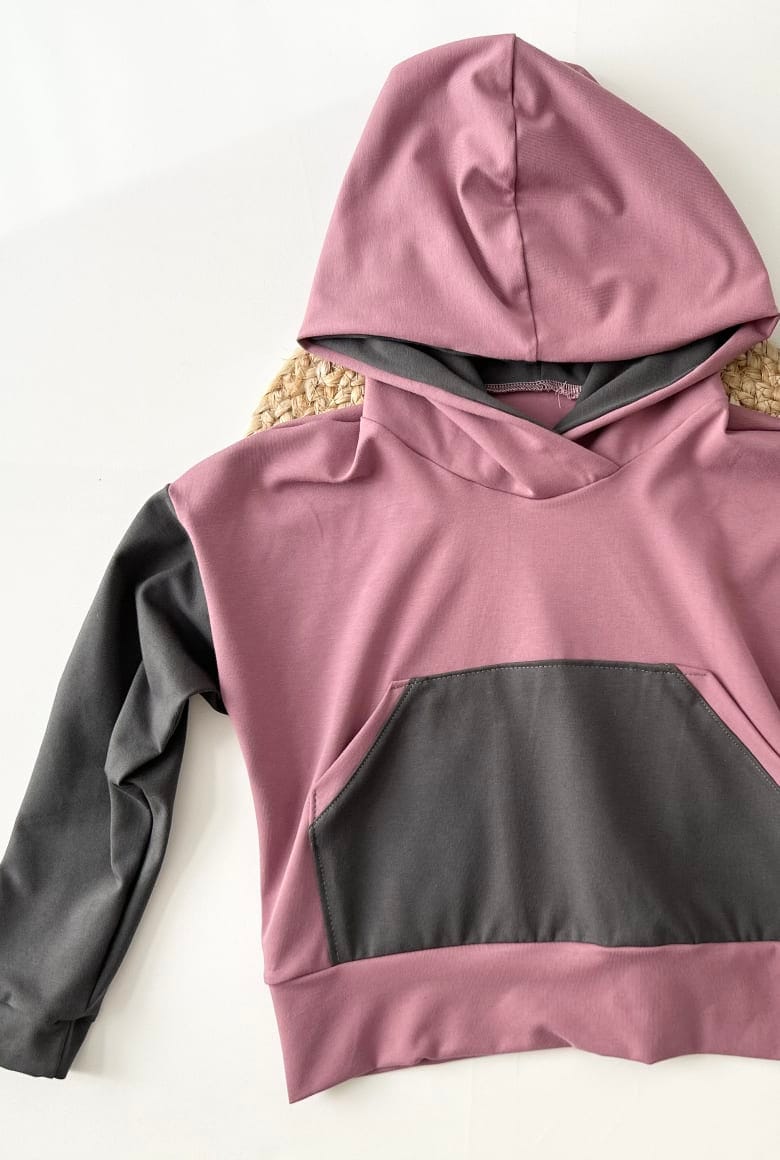 Slika izdelka CROP PULOVER - LILA/SIVA